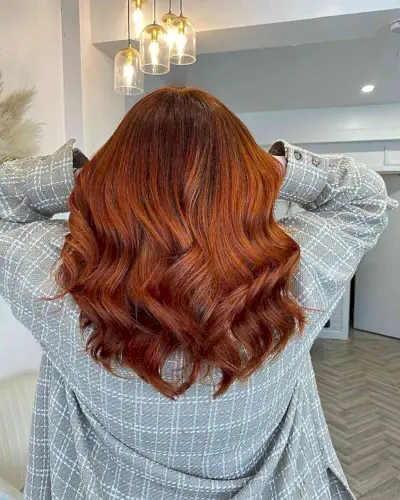 Rich Pumpkin Spice Copper Medium Hair