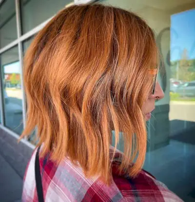 Light Pumpkin Spice Short Hair