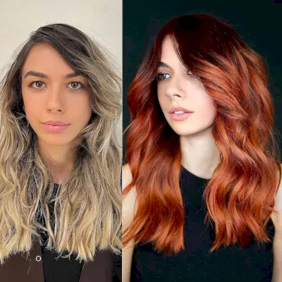 Gorgeous Red Balayage Makeover