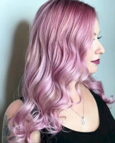light pink metallic pastel