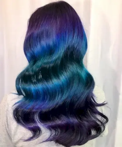 Deep Dark Galaxy hair