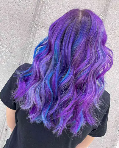 Light Velvet Galaxy Mid-Long Hair