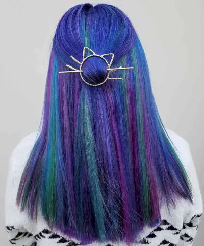 Vivid Galaxy Straight Hair
