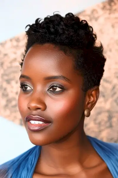 自然なダークブラウンカールダークブラウンの髪の色のアイデア。