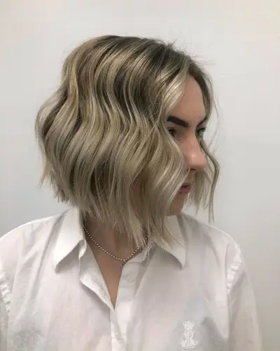 Stunning Short Beige Blonde Hair