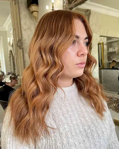 beige strawberry blonde hair