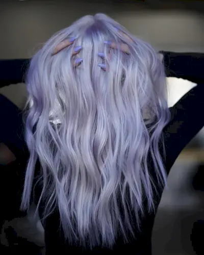 White lavender hair