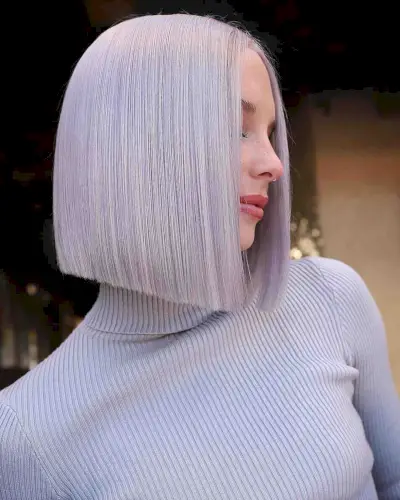 metallic silver lavender