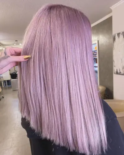 Pastel Lavender hair color