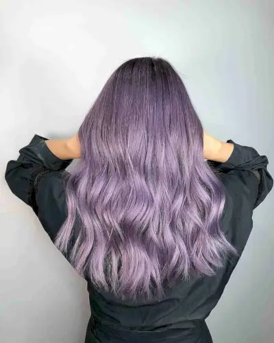 Medium-Length Lavender Waves