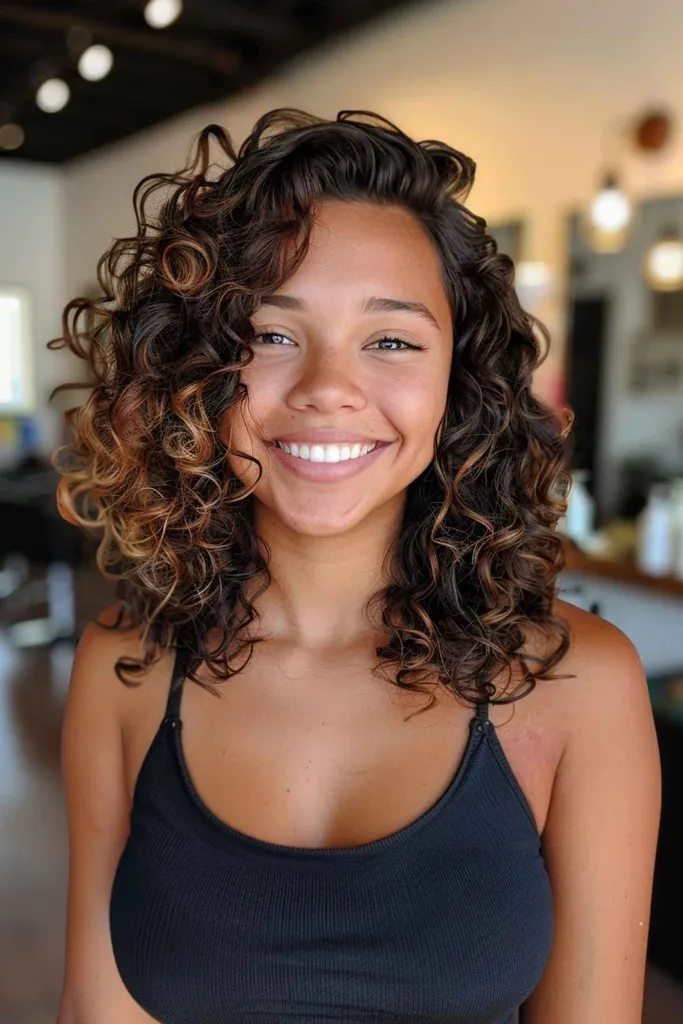 Muśnięte słońcem brązowe refleksy na oliwkowej skórze' title=