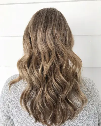 Sweet Light Brown Hair with Blonde Highlights
