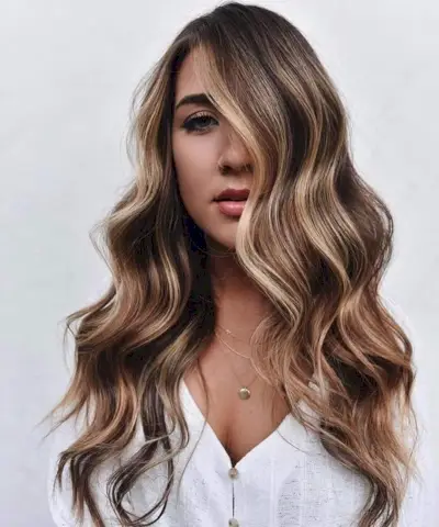 Gorgeous Dark Brown with Beach Blonde Balayage