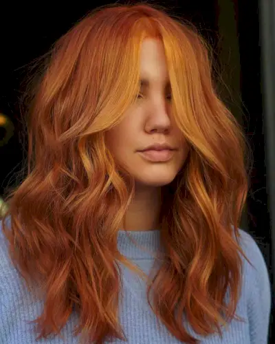 Bold Copper Balayage Hair