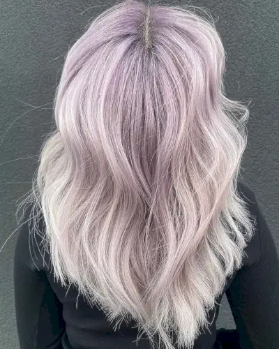 Lilac Blonde Hair