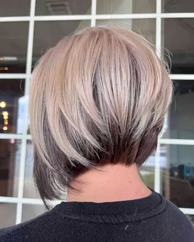 Sandy Blonde with Dark Brown Hair Underneath