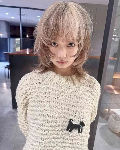 Light Ash Blonde and Brown for Medium Hair