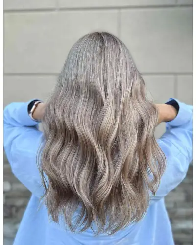 Creamy Beige Bronde Milk Tea Hair Color