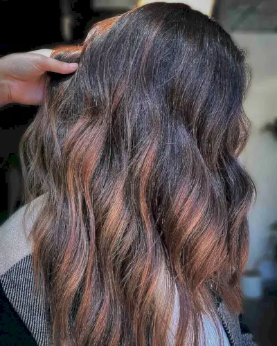 Lived-In Chestnut Balayage Highlights