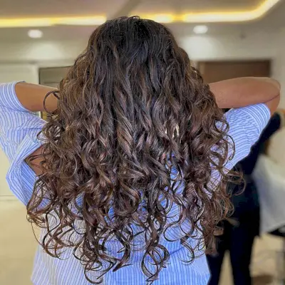 Long Dimensional Chestnut Brown Curls