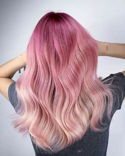 Dark to Light Pink Ombre