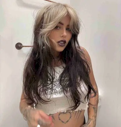 White to Black Reverse Ombre