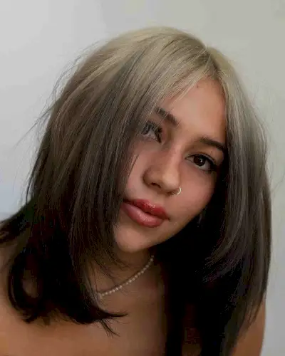 Smokey Blonde to Dark Brunette Reverse Ombre