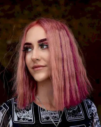 Light and Dark Pink Hair Hues