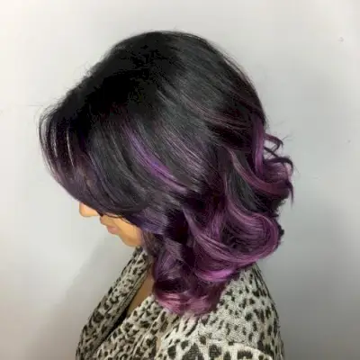Black to Purple Ombre