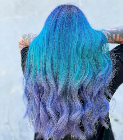 Blue and Purple Ombre