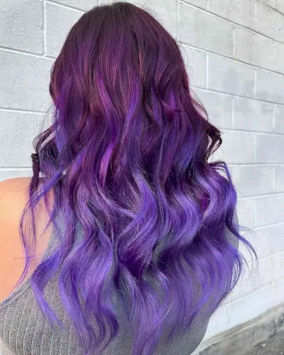 Grape Color Melt Ombre