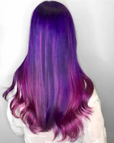 Blue, Plum and Vibrant Purple
