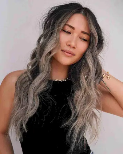 Black and Ash Blonde