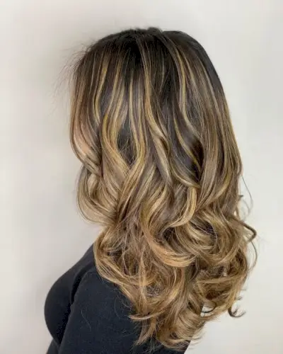 Caramel Balayage Highlights