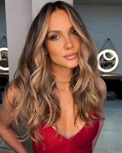 Peach Blonde Money Piece