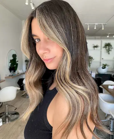 Extra Light Money Piece for Darker Hair