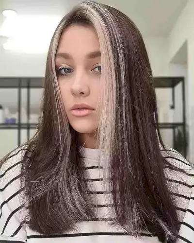 Gorgeous Money Piece on Straight Hair for ladies in their 20s with style