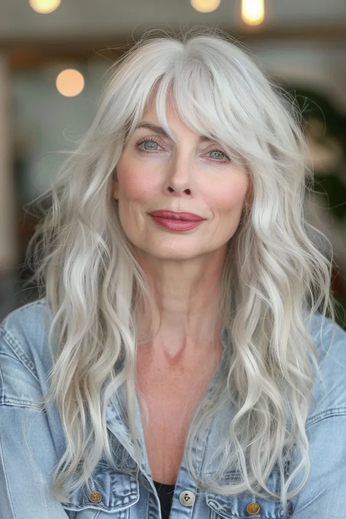 Žiarivá biela blond' title=