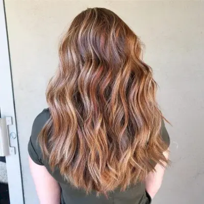 Subtle Lowlights for Reddish Brown Hair