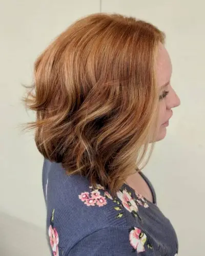 Caramel Brown Hair with Lowlights