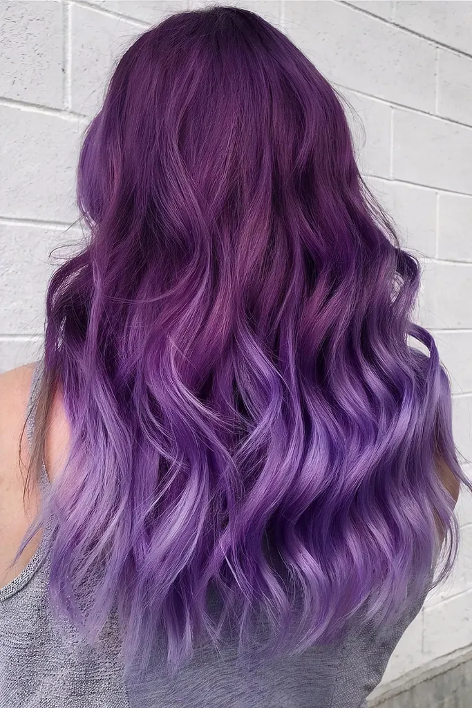 Grape Color Melt Ombre' title=