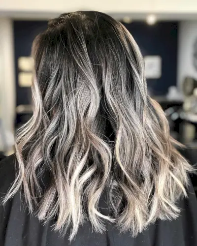 Black and Platinum Blonde