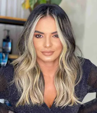 Black and Blonde Highlights