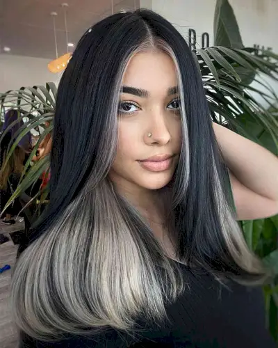 Stunning Black and Blonde Color Block