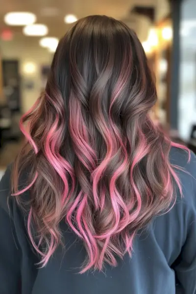 pink strawberry highlights