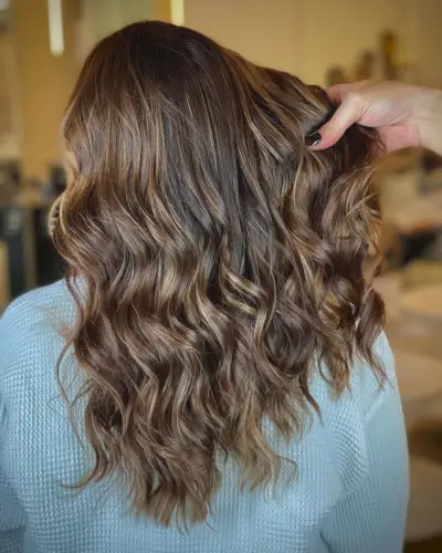 soft caramel highlights