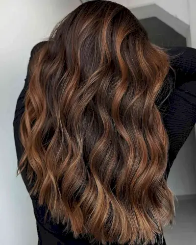 53 smukt mørkebrunt hår med reflektioner for 2024