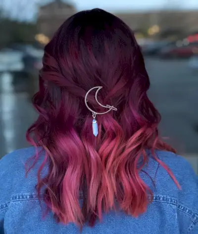 Mesmerizing Maroon Ombre