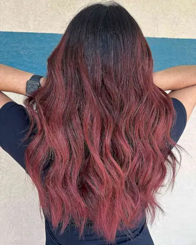Cherry Mahogany Balayage