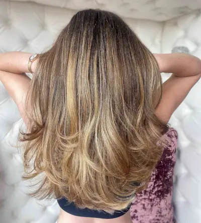 Sun-Kissed Honey Blonde Balayage